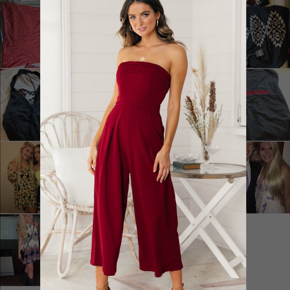 Everlasting Wine Jumpsuit